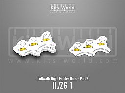 Kitsworld SAV Sticker - Luftwaffe Night Fighters - II./ZG 1 